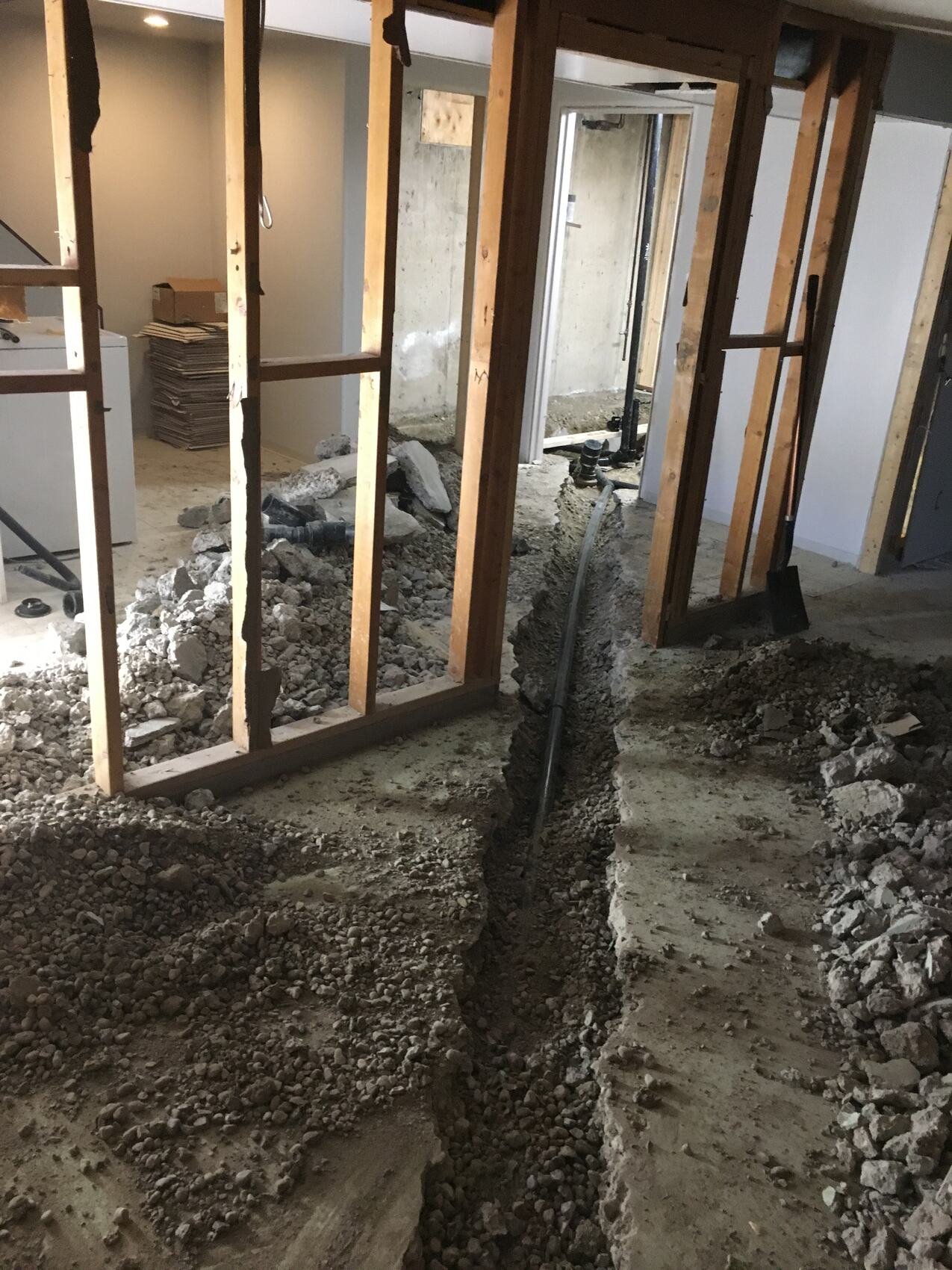 Hot water tank replacement and utility room cleanup in Calgary