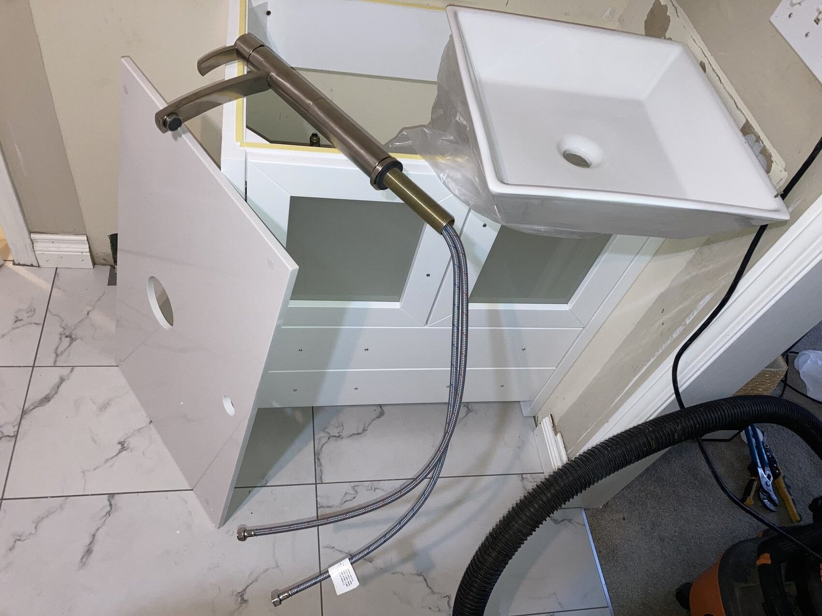Residential plumbing repair and installation project in Calgary