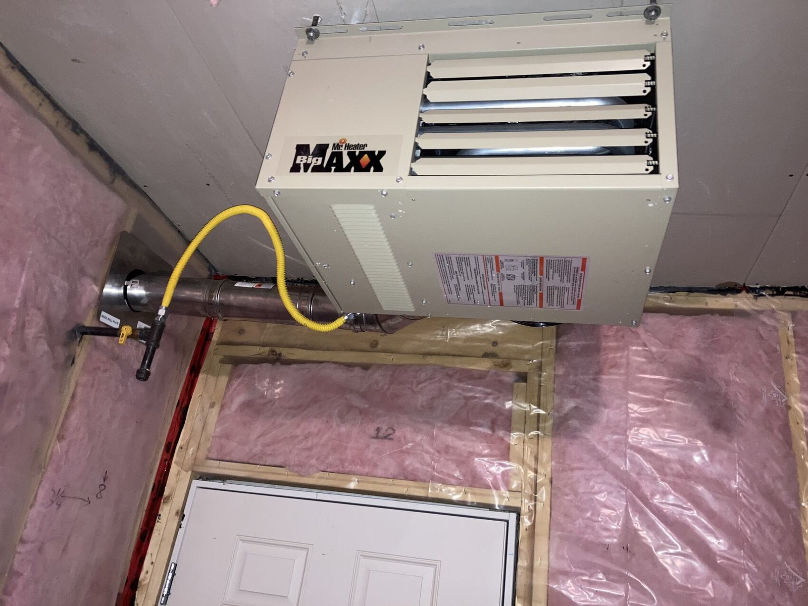 Furnace installation and heating equipment project in Calgary